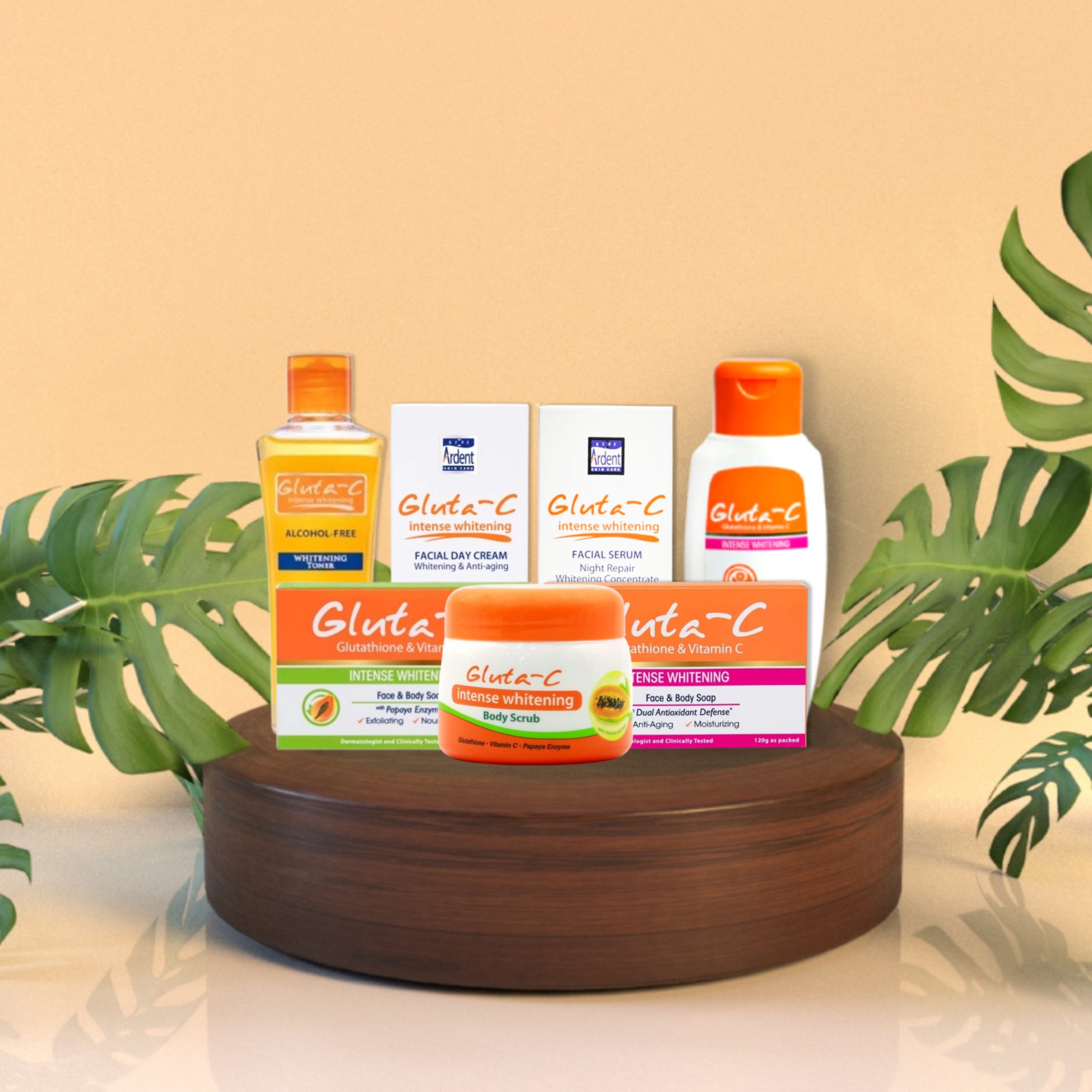 7 Gluta C Intense Whitening Glutathione Set Lotion, Creams, Toner, Scrub