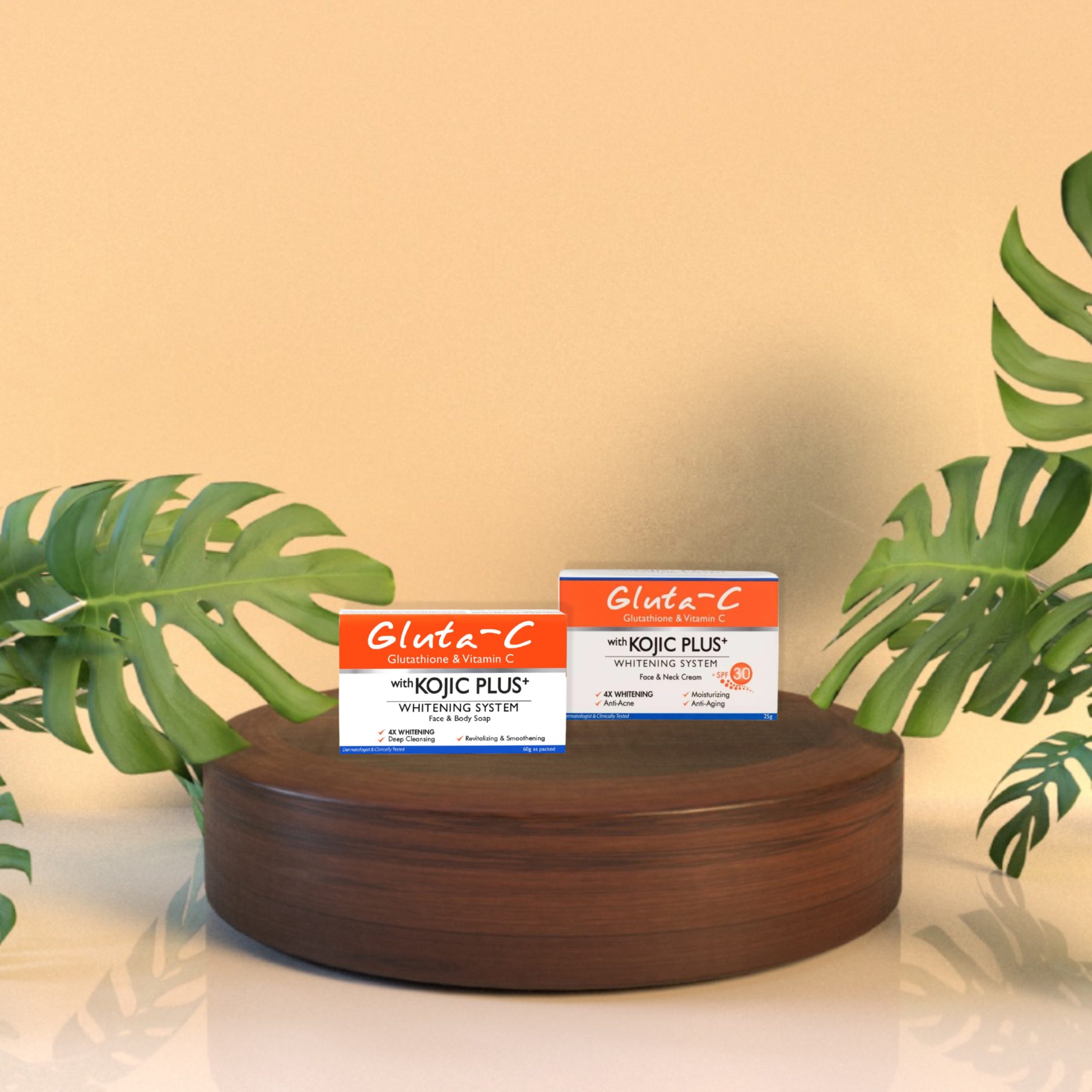 Gluta C Glutathione Vitamin C Kojic Plus Cream and Soap Set